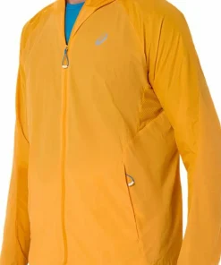 Asics Men's Road Packable Jacket Yamabuki/Aegean Blue