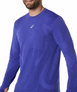 Asics Men's Road Seamless Long Sleeve Top Cobalt Burst/Eggplant