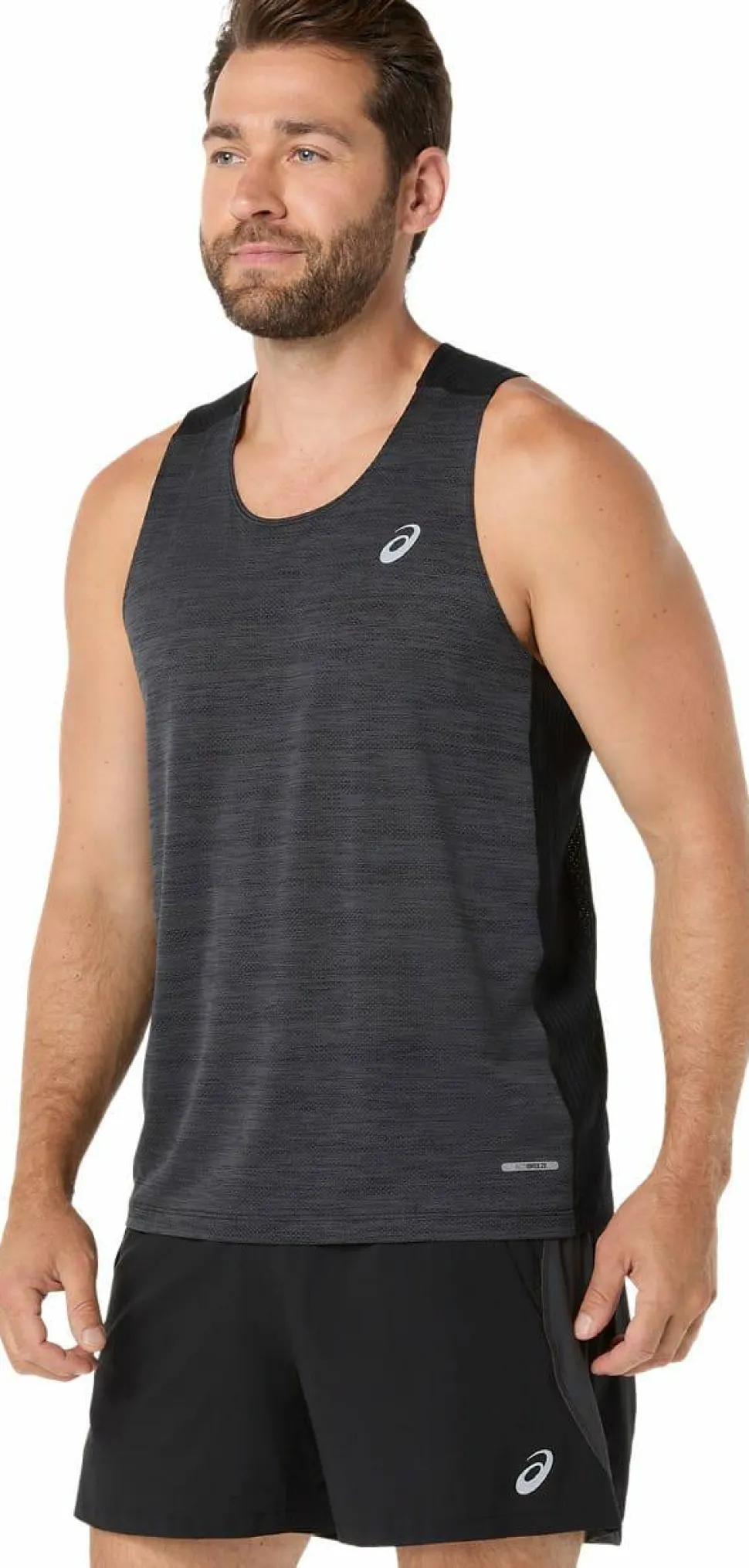 Asics Men's Road Singlet Performance Black