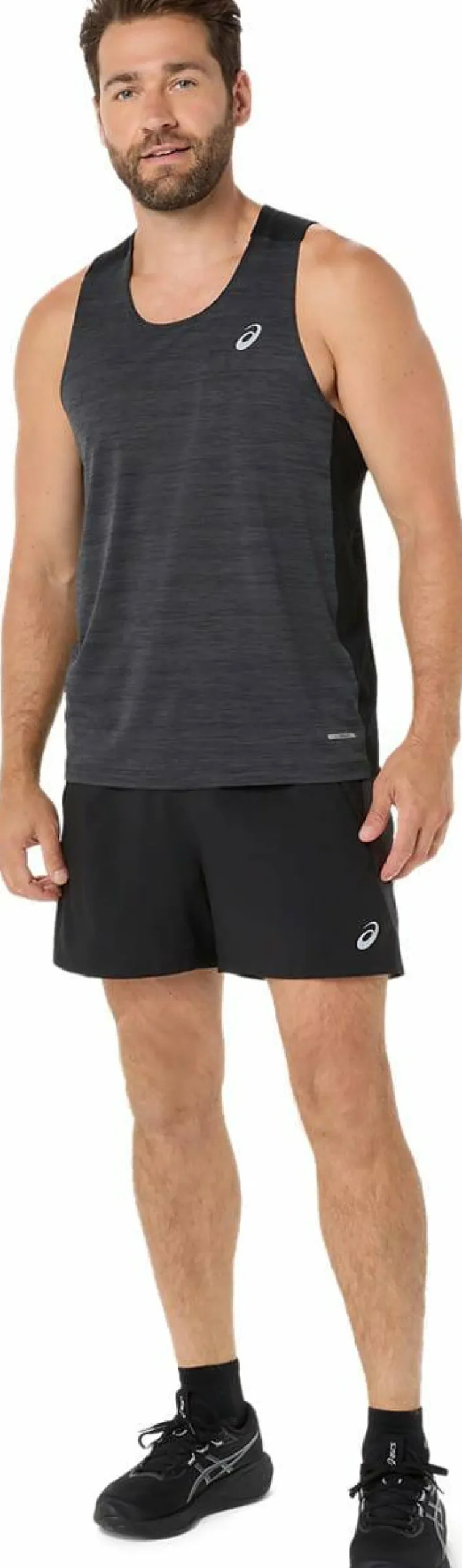 Asics Men's Road Singlet Performance Black