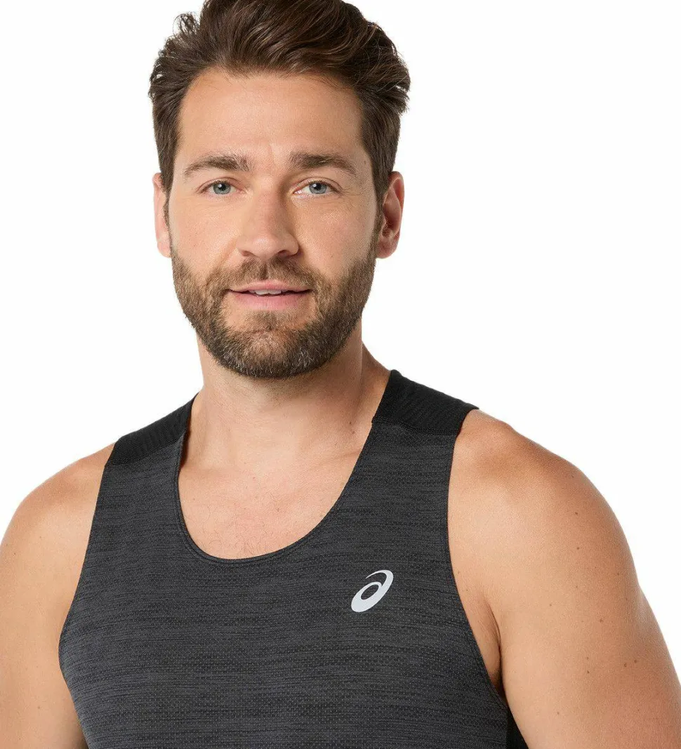 Asics Men's Road Singlet Performance Black