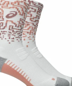 Asics Performance Run Sock Crew Brilliant White/Morganite/Pearl Pink
