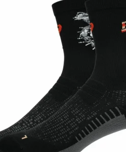 Asics Unisex Performance Run Sock Crew Performance Black/coral Reef