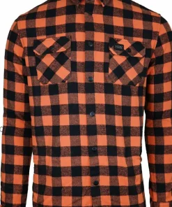 Avignon Unisex AFTER Hunt Flannel Shirt Orange/Black