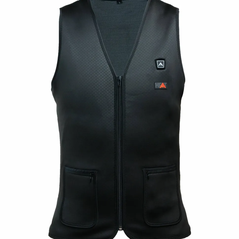 Avignon Unisex HEAT SecondSkin - Thin Heated Vest Basic Black