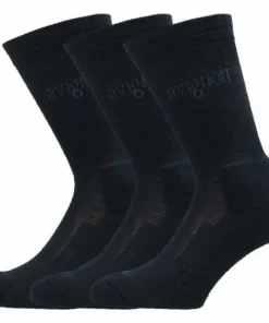 Avignon Unisex Terry Wool 3-Pack Basic Black