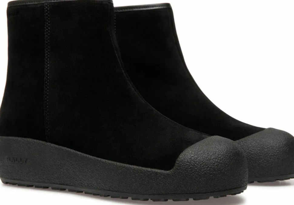 Bally Men's Guard Iii M Suede Calf Black