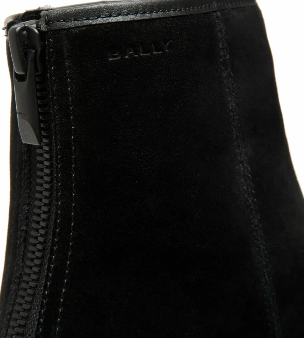 Bally Men's Guard Iii M Suede Calf Black