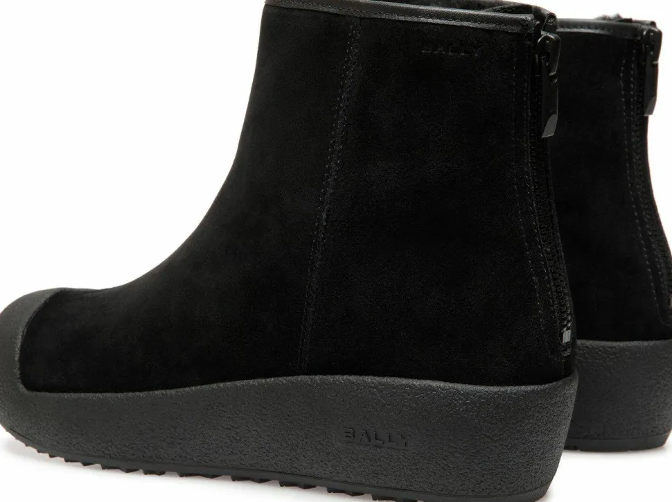 Bally Men's Guard Iii M Suede Calf Black
