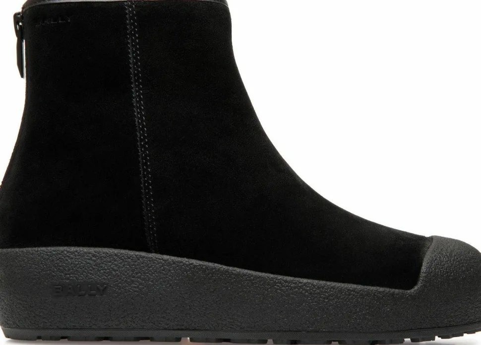 Bally Men's Guard Iii M Suede Calf Black