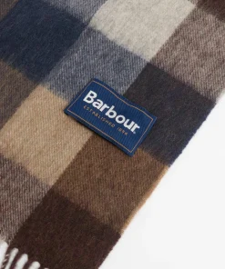 Barbour Barbour Lambswool Tattersall Scarf Midnight Oak
