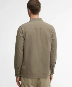 Barbour Men's Barbour Washed Oversh Smokey Olive