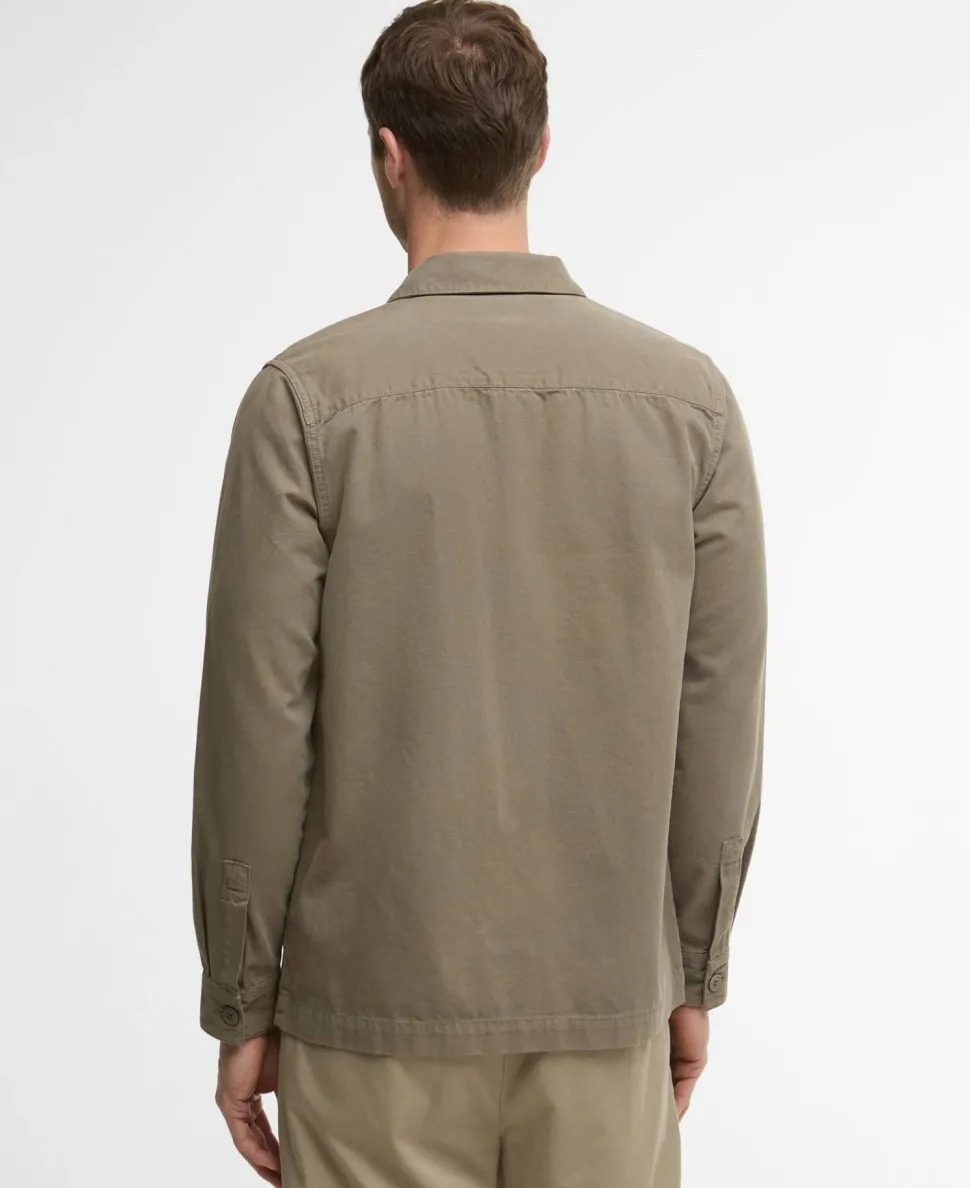 Barbour Men's Barbour Washed Oversh Smokey Olive