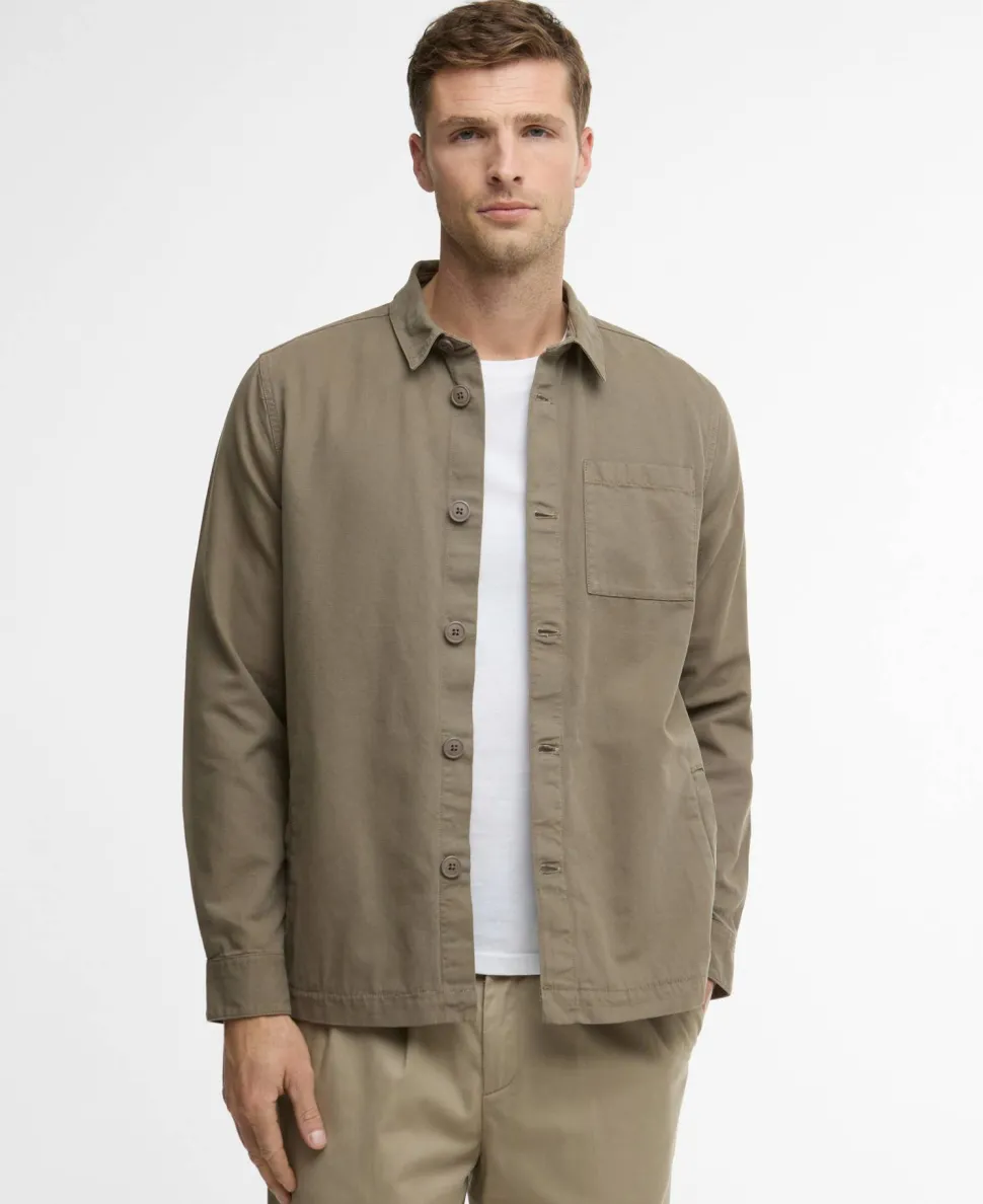 Barbour Men's Barbour Washed Oversh Smokey Olive
