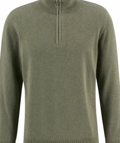 Barbour Men's Cotton Half Zip Smokey Olive