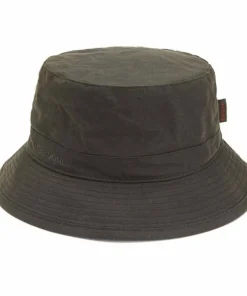 Barbour Unisex Wax Sports Hat Dark Olive