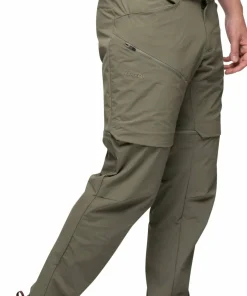 Bergans Men's Convertible Zip-Off Softshell Pants Green Mud