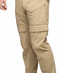 Bergans Men's Convertible Zip-Off Softshell Pants Warm Sand