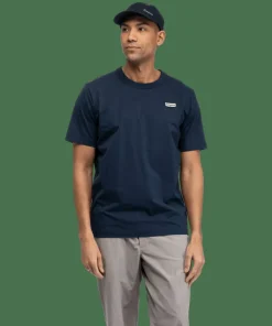 Bergans Men's Logo Cotton Tee Navy Blue