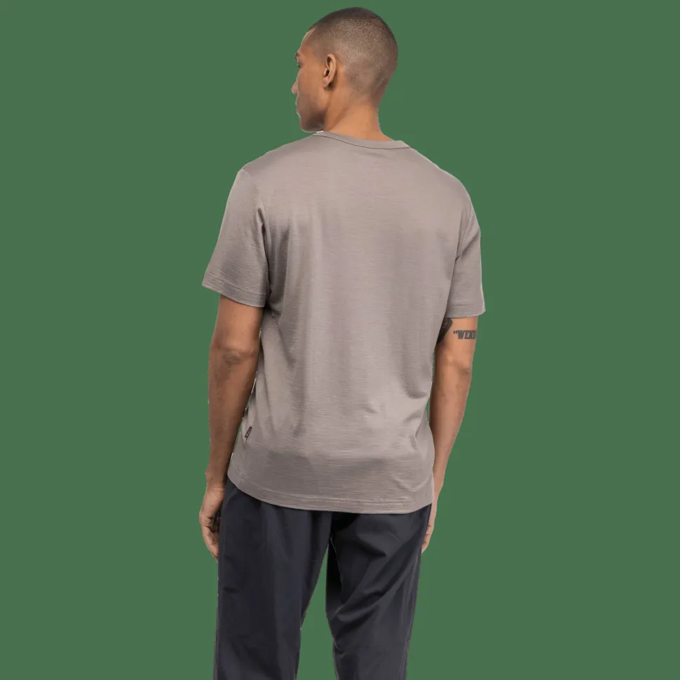 Bergans Men's Logo Merino Tee Rock Taupe