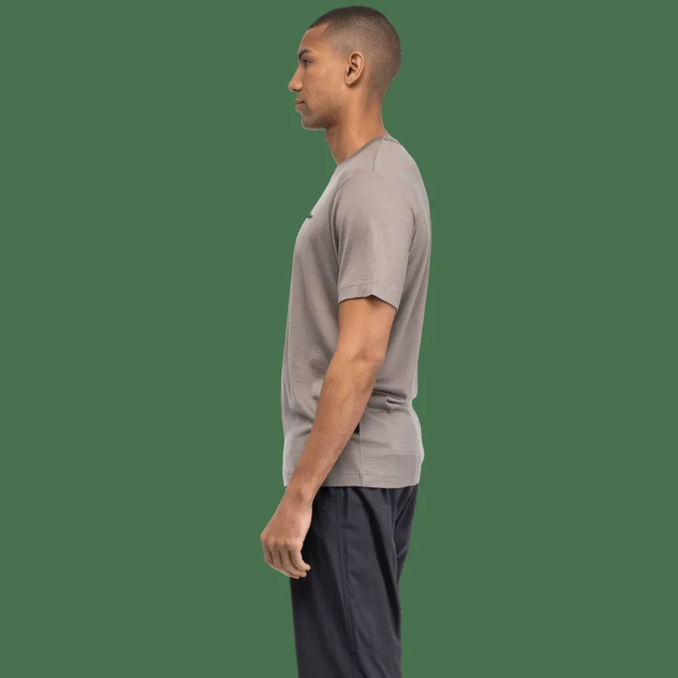 Bergans Men's Logo Merino Tee Rock Taupe