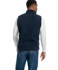 Bergans Men's Lunnan Pile Fleece Vest Navy Blue