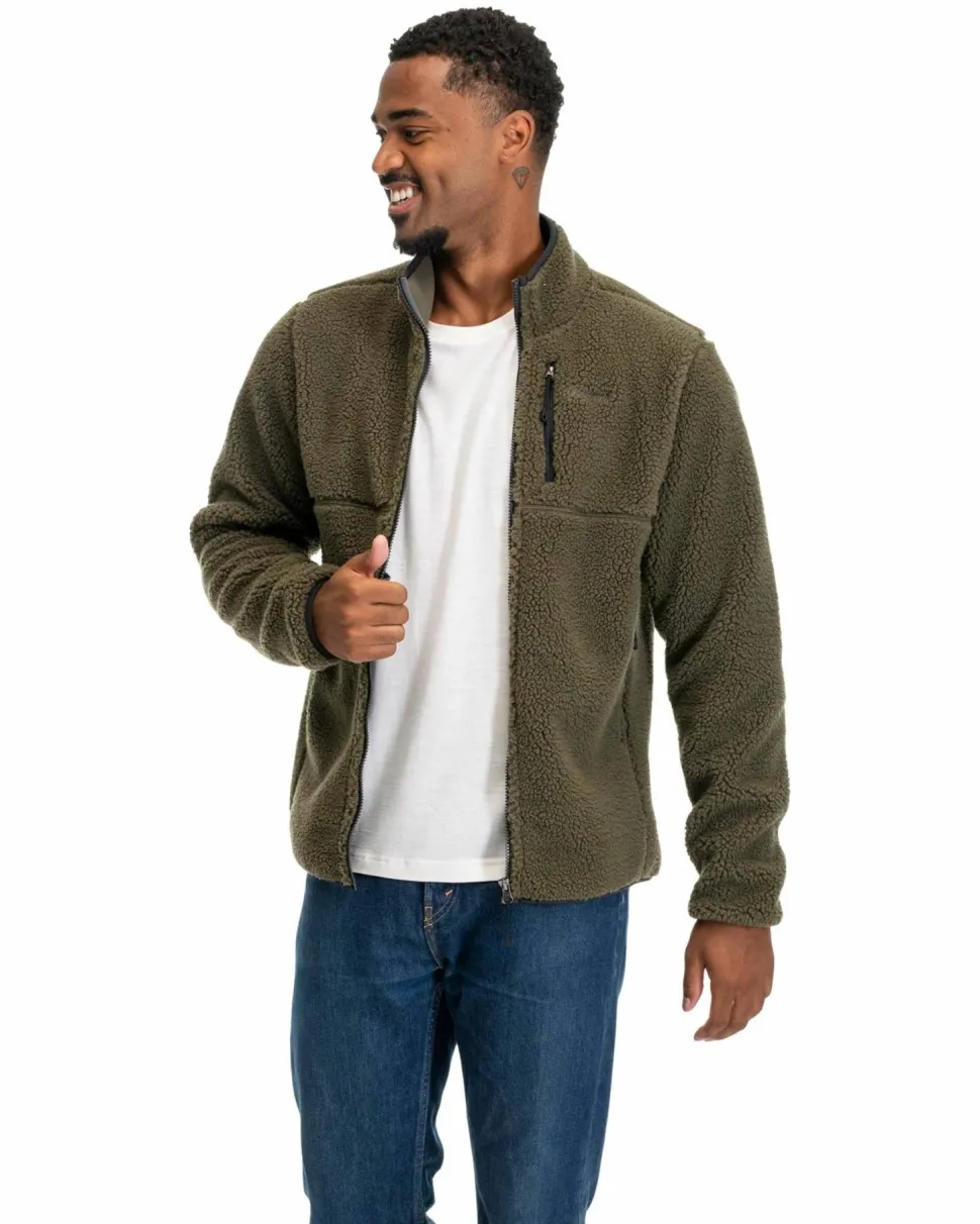 Bergans Men's Lunnan Pile Fleece Jacket Pine Forest