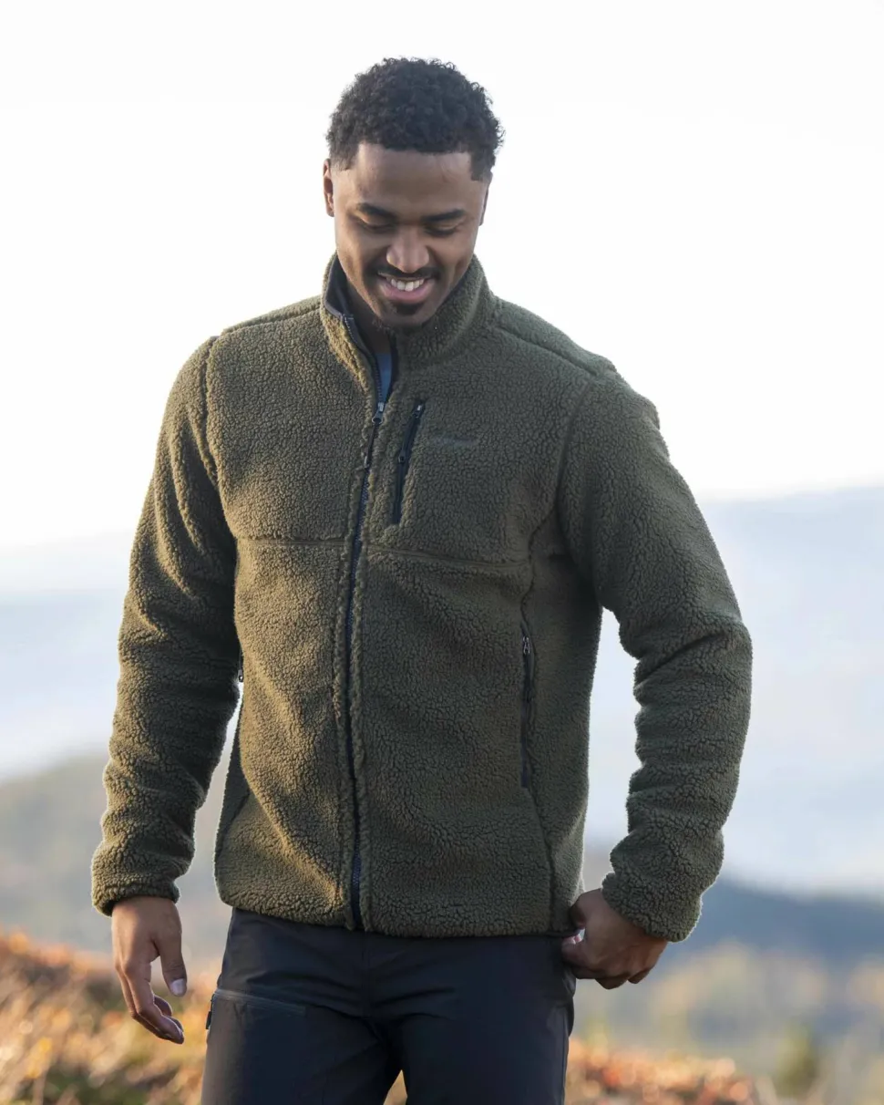 Bergans Men's Lunnan Pile Fleece Jacket Pine Forest