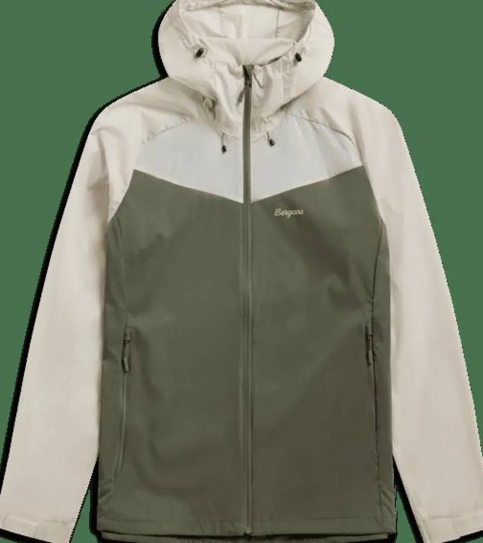 Bergans Men's Microlight Jacket Green Mud/bone White