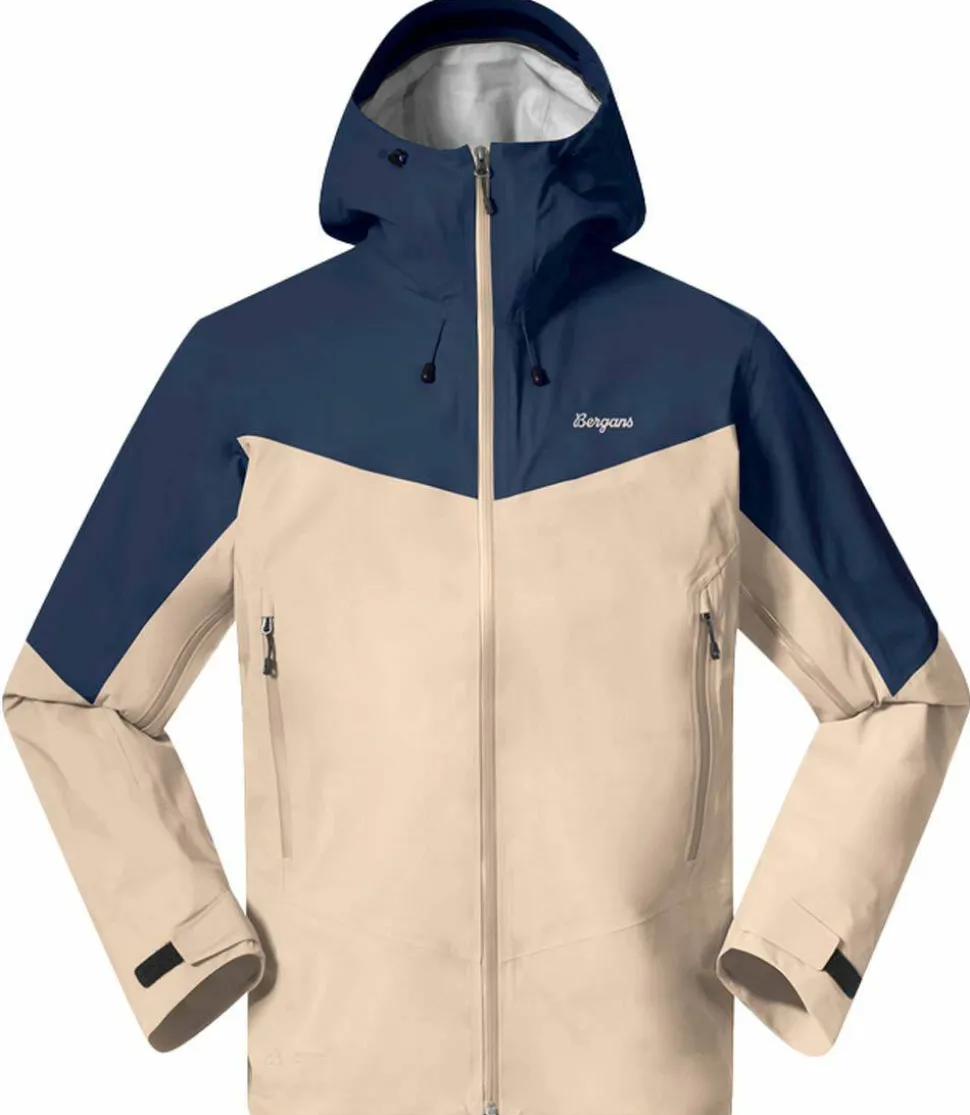 Bergans Men's Rabot Allround 3L Shell Jacket Warm Sand/Navy Blue