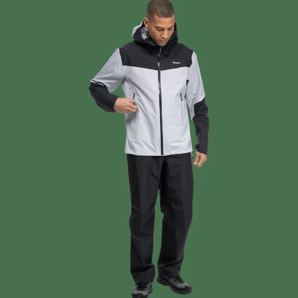 Bergans Men's Rabot Light 3L Shell Jacket Pearl Grey/dark Shadow Grey