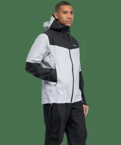Bergans Men's Rabot Light 3L Shell Jacket Pearl Grey/dark Shadow Grey