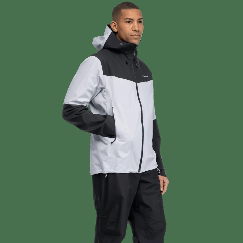Bergans Men's Rabot Light 3L Shell Jacket Pearl Grey/dark Shadow Grey
