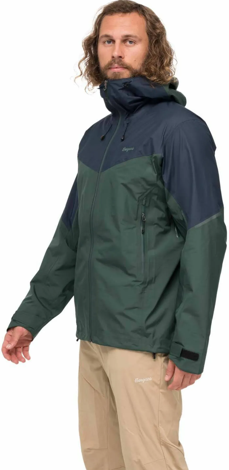 Bergans Men's Rabot Light 3L Shell Jacket Duke Green/Navy Blue