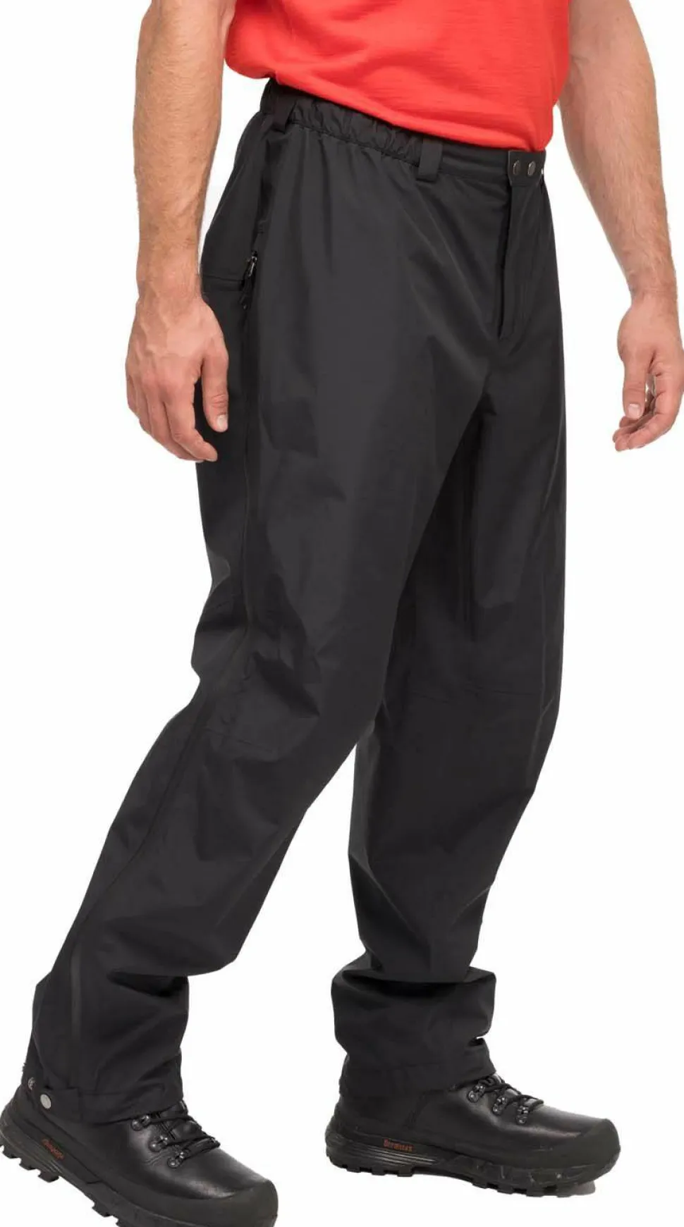 Bergans Men's Rabot Light 3L Long-Zip Shell Pants Black