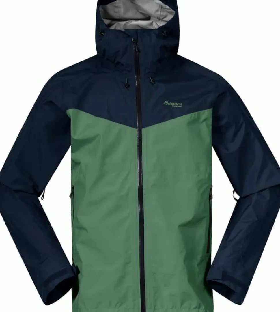 Bergans Men's Skarlight 3L Shell Jacket Dark Jade Green/Navy Blue