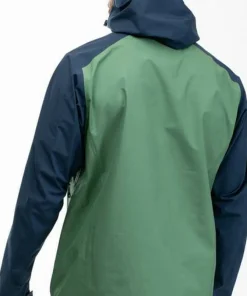 Bergans Men's Skarlight 3L Shell Jacket Dark Jade Green/Navy Blue