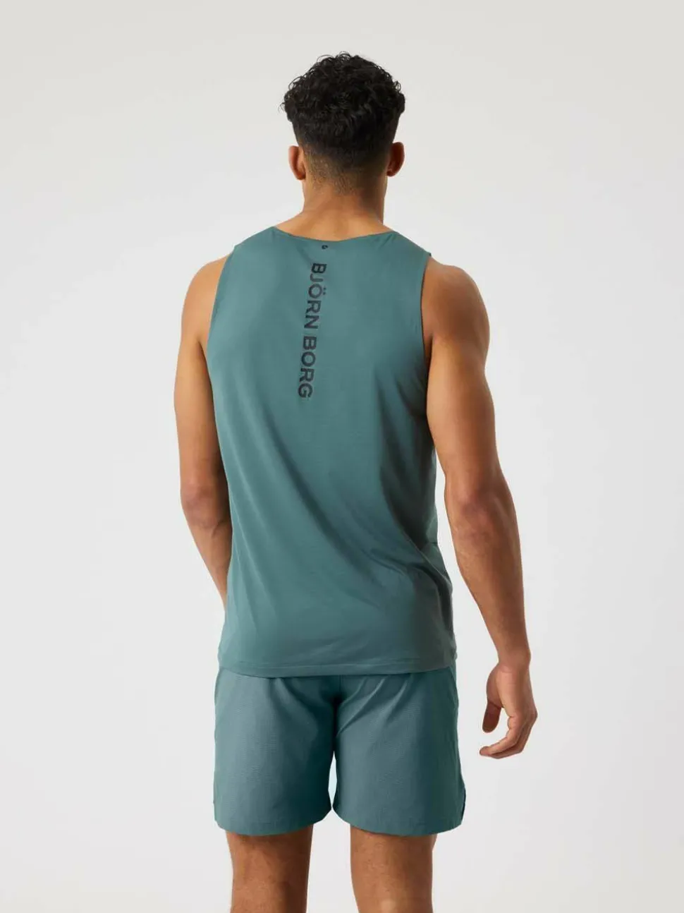 Björn Borg Men's Borg Feather Tank Balsam Green