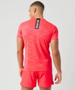 Björn Borg Men's Borg Performance T-Shirt Diva Pink