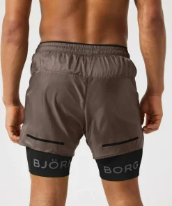 Björn Borg Men's Borg Running Shorts 2 In 1 Falcon