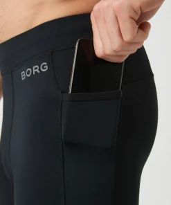 Björn Borg Men's Borg Running Tights Black Beauty