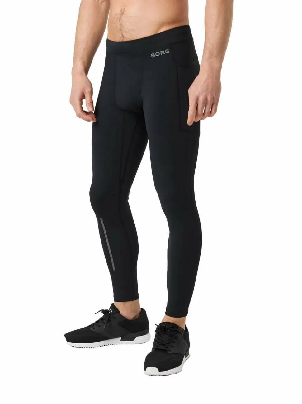 Björn Borg Men's Borg Running Tights Black Beauty