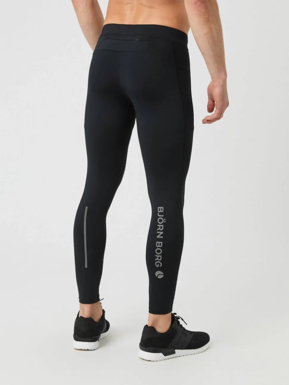 Björn Borg Men's Borg Running Tights Black Beauty