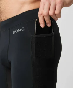 Björn Borg Men's Borg Running Short Tights Black Beauty