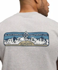 Black Diamond M Heritage Alpinist Ss Tee Nickel Heather