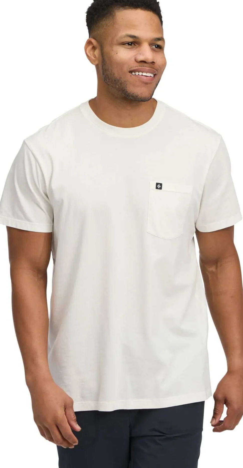 Black Diamond Men's Diamond Patch Ss Pocket Tee Off White