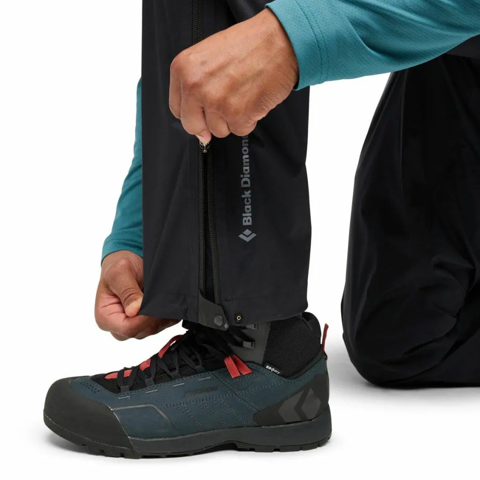Black Diamond Men's Fineline Stretch FZ Pants Long Black
