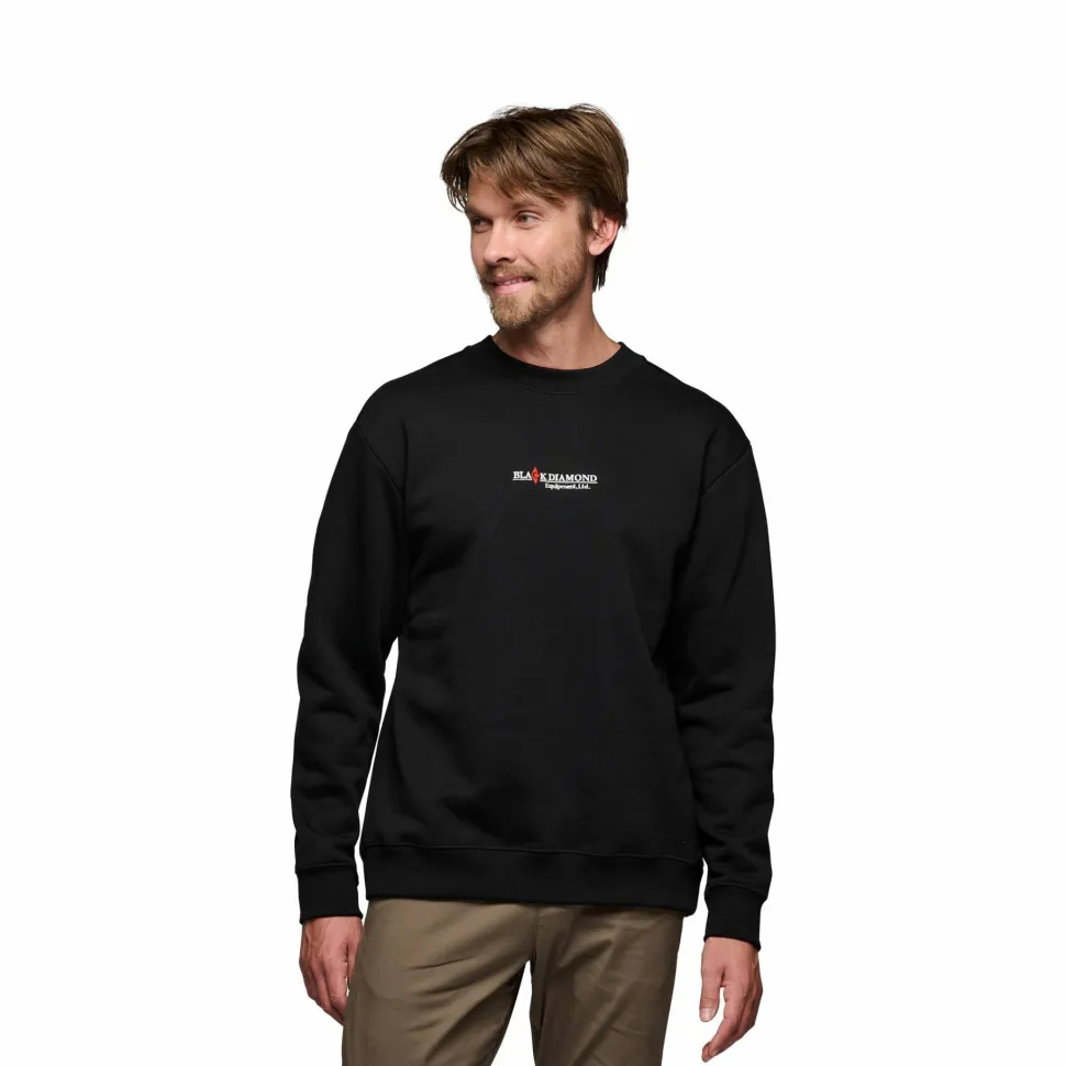 Black Diamond Men's Heritage Wordmark Crewneck Black