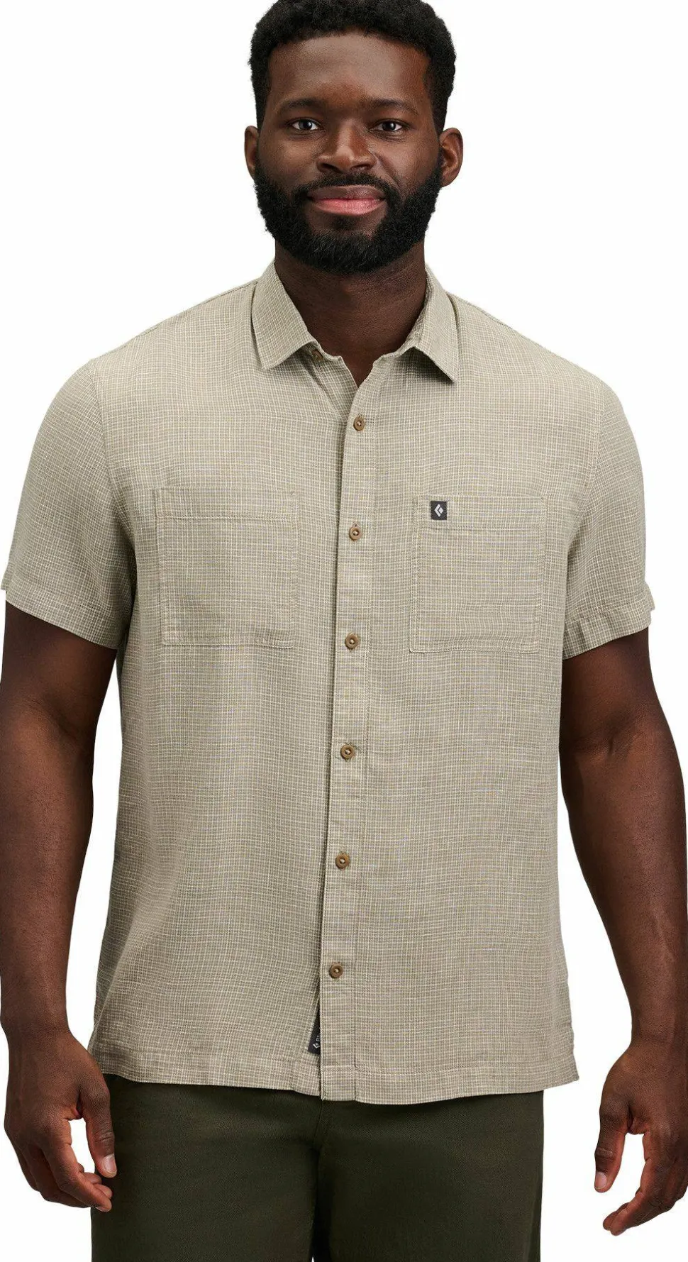 Black Diamond Men's Scenic Route Ss Shirt Pine Smoke-chalk