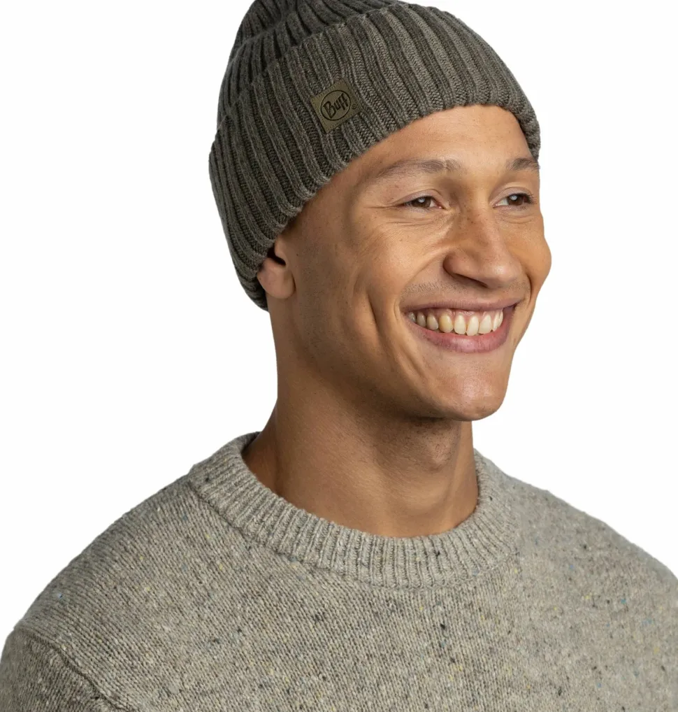 Buff Beanie Knitted Erviny Erviny Bark